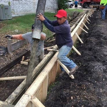 Terraced retaining wall landscaping