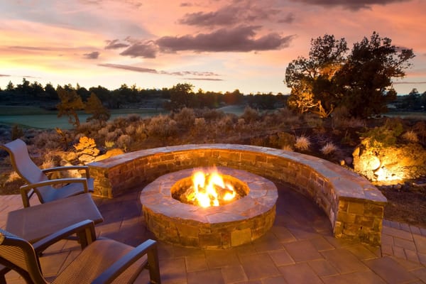 Fire Pit & Seating Areas