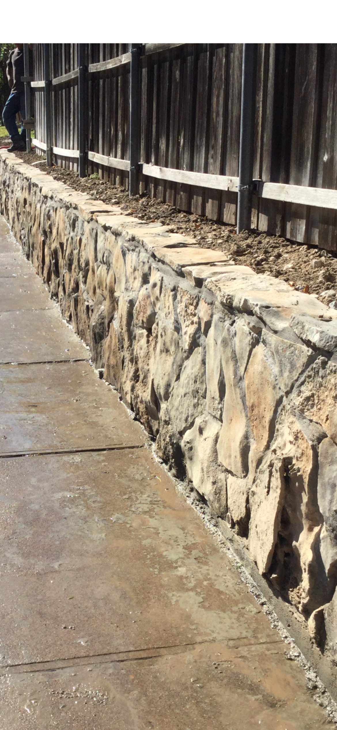 Custom retaining wall installation Irving TX