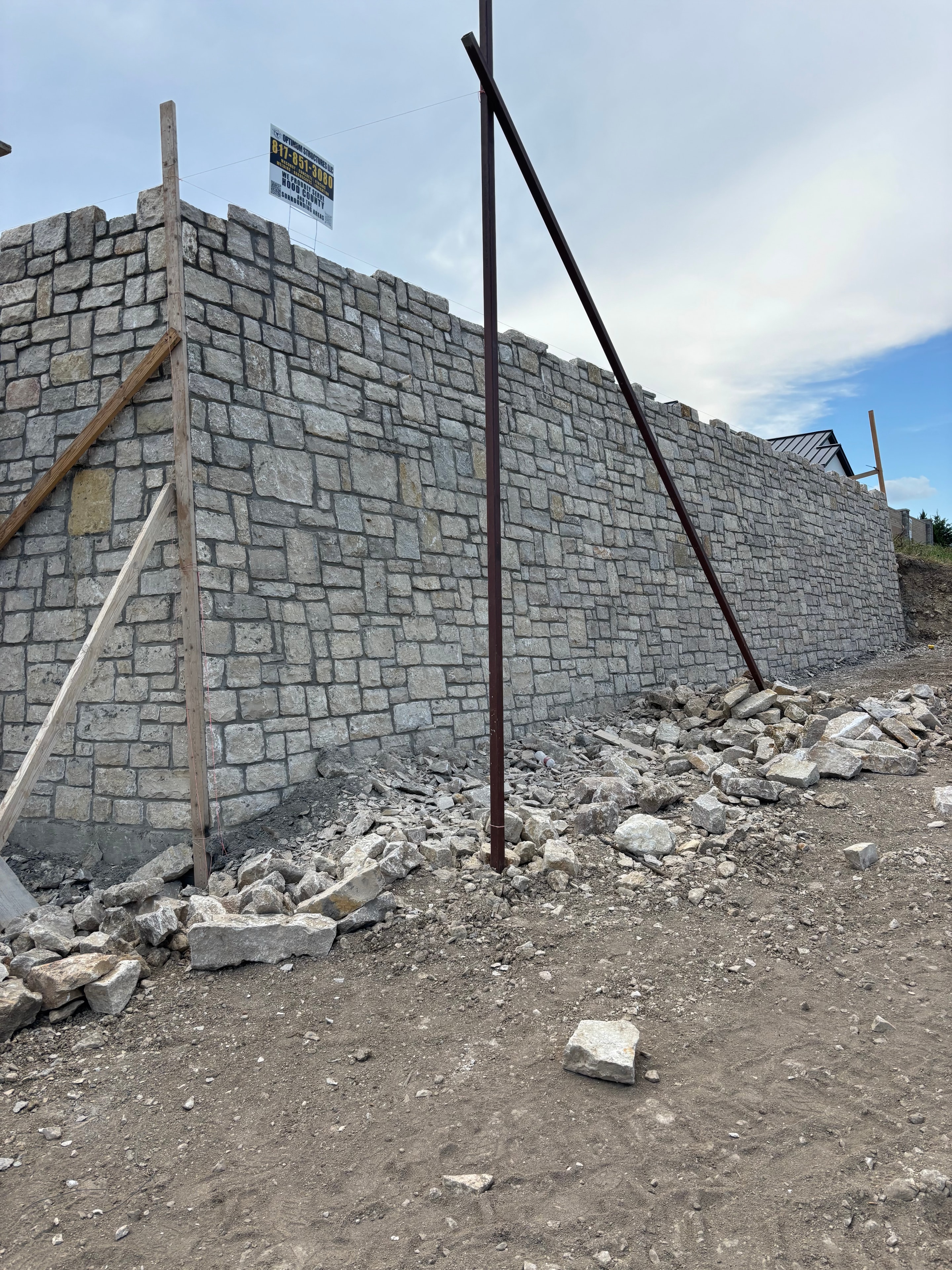 Retaining wall and landscape project DFW
